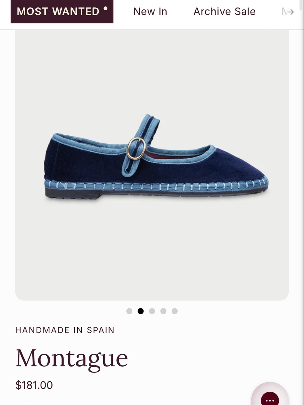 Pristine Flabelus “Montague” Mary Janes